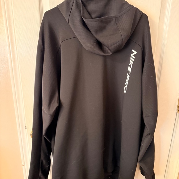 Men's Nike Pro Pullover Tech Hoodie - 4XLT - Black - Picture 3 of 3